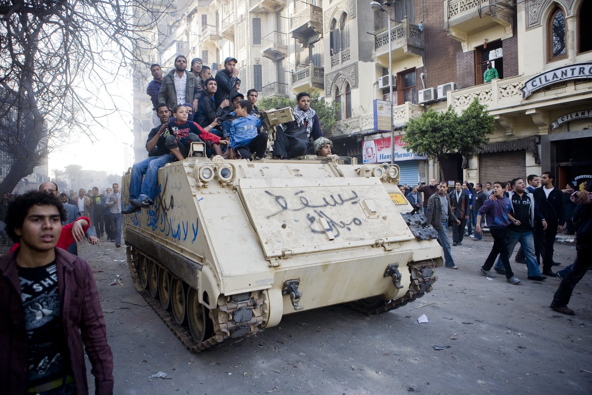 Battle for Lazoughli Square, January 29, 2011