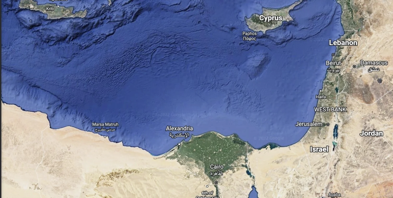 Satellite map