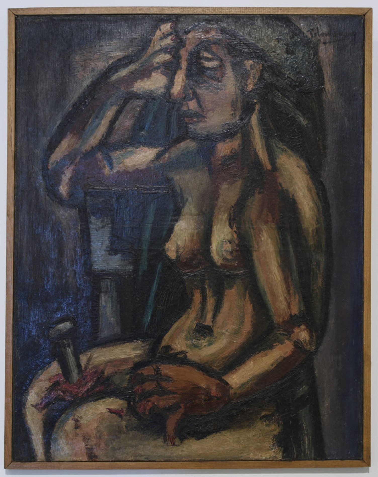 Kamel Telmisany Untitled Seated Nude