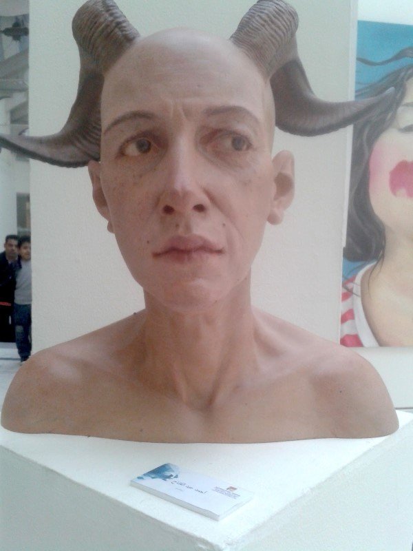 Ahmed Abdel Fattah sculpture