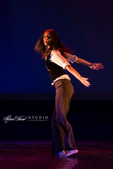 Hala Imam dancing on stage